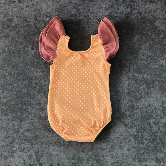 This Tribe of Three Flutter Sleeve Leotard Size 3-6 Months - Picture 4 of 4